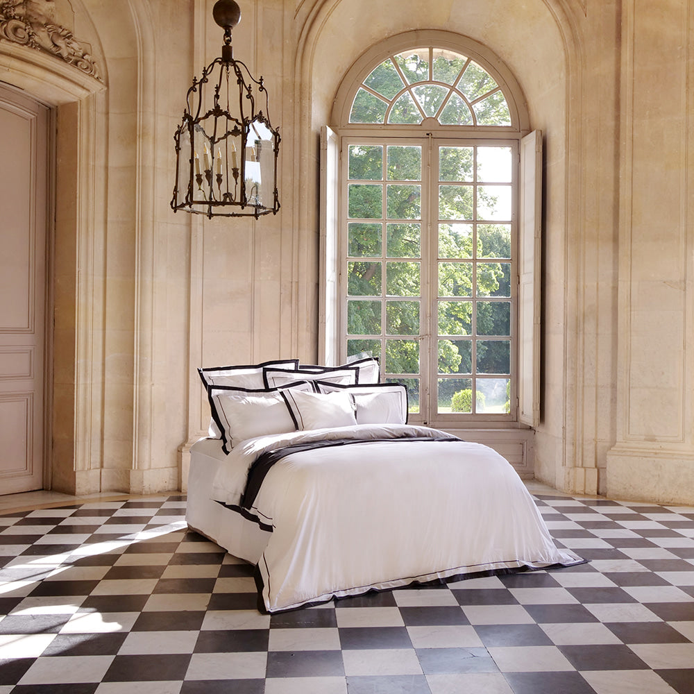 Duvet Cover Set Jardinne Collection, Charcoal - Crown Goose