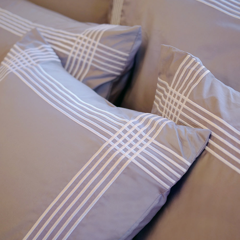 Duvet Cover Set De Rang Collection, Gray - Crown Goose