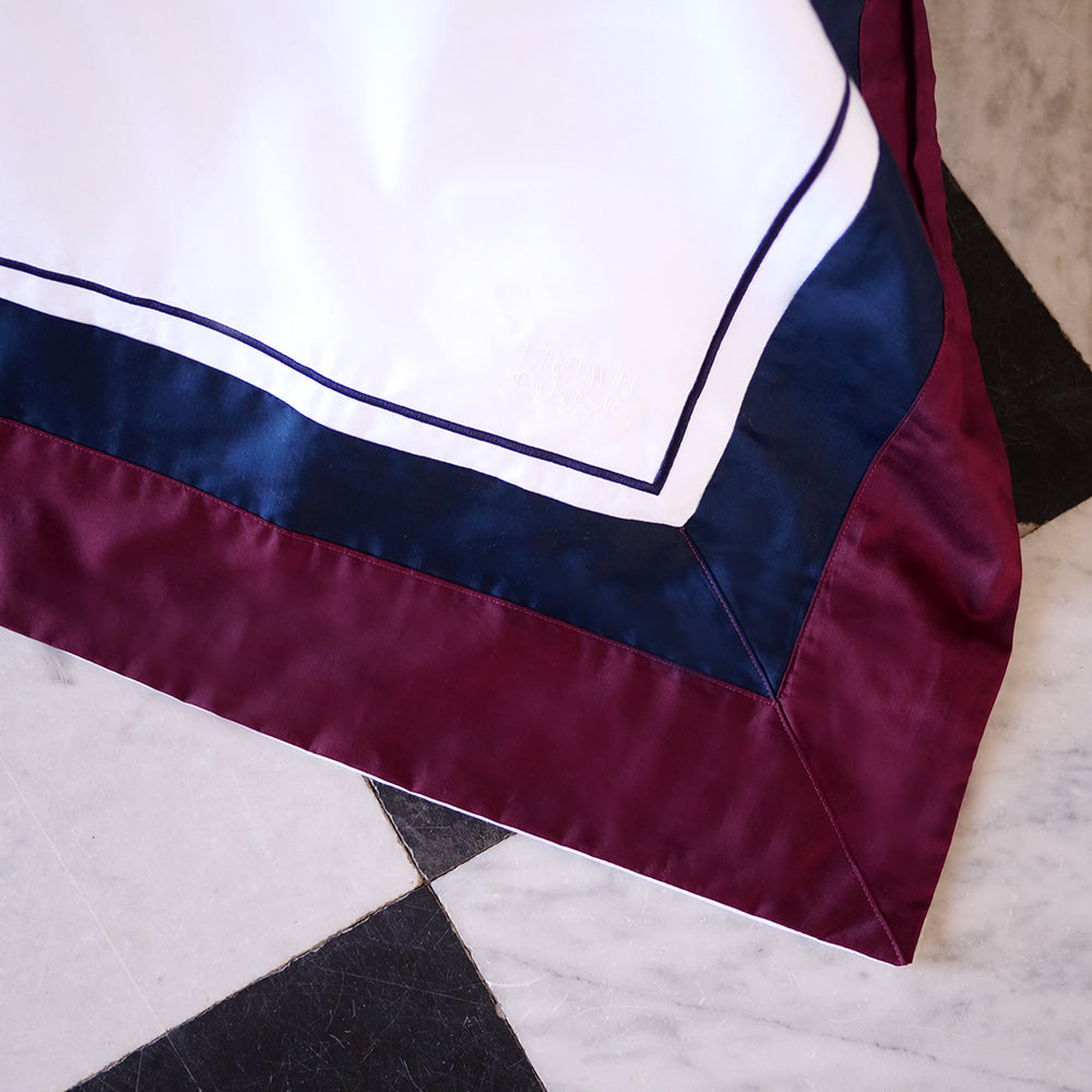 Duvet Cover Set Jardinne Collection, Burgundy - Crown Goose