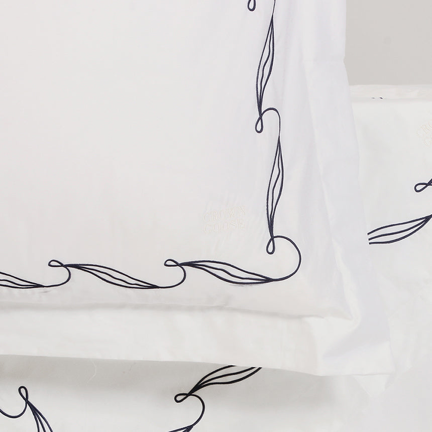 Duvet Cover Set Chloris Collection, Ash Gray - Crown Goose
