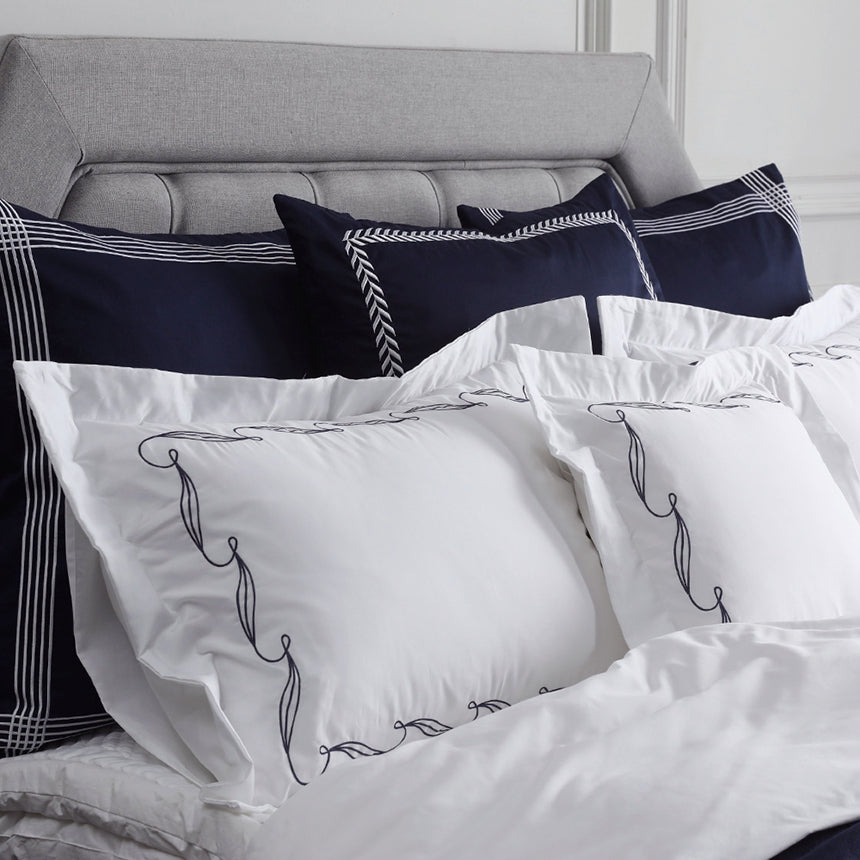 Duvet Cover Set Chloris Collection, Ash Gray - Crown Goose