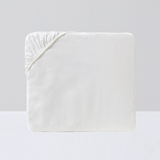 Fitted Sheet, White - Crown Goose