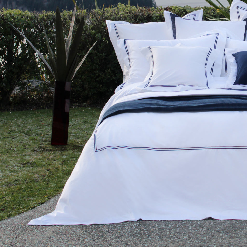 Duvet Cover Set Cordon Collection, Navy - Crown Goose