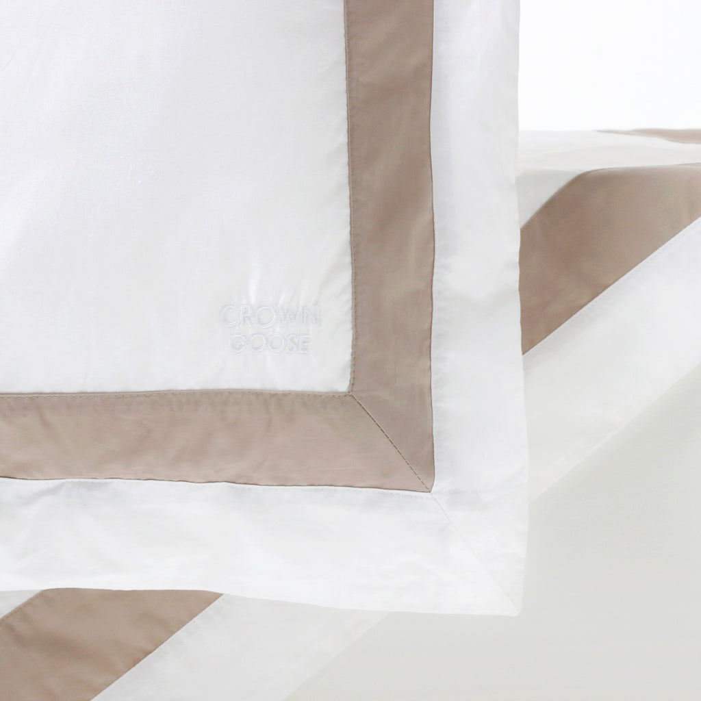 Duvet Cover Set Jardinne Collection, Beige - Crown Goose