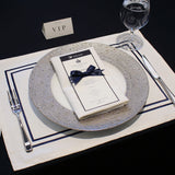 Place mat Cordon (Navy, Gray, Gold)