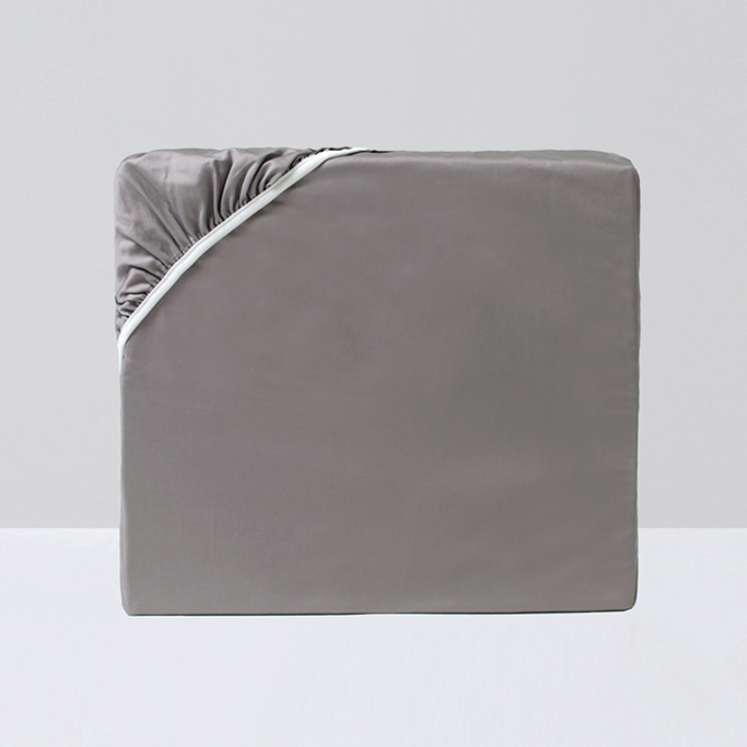 Fitted Sheet, Gray - Crown Goose