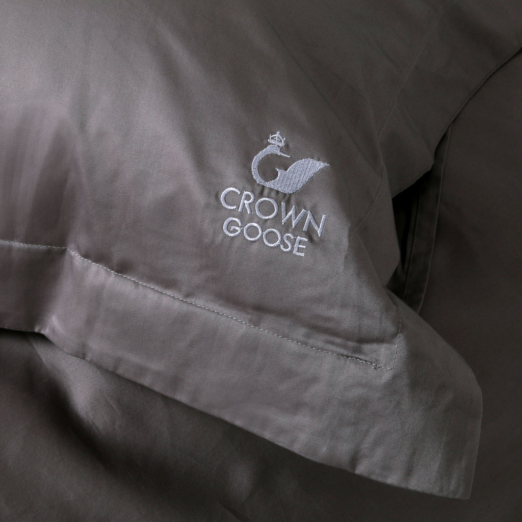 Duvet Cover Set Sopor Collection, Gray - Crown Goose